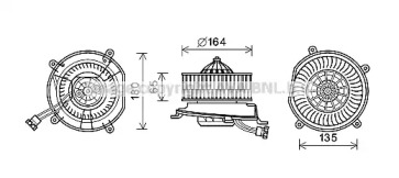 AVA QUALITY COOLING ms8674 -  Электродвигатель, вентиляция салона